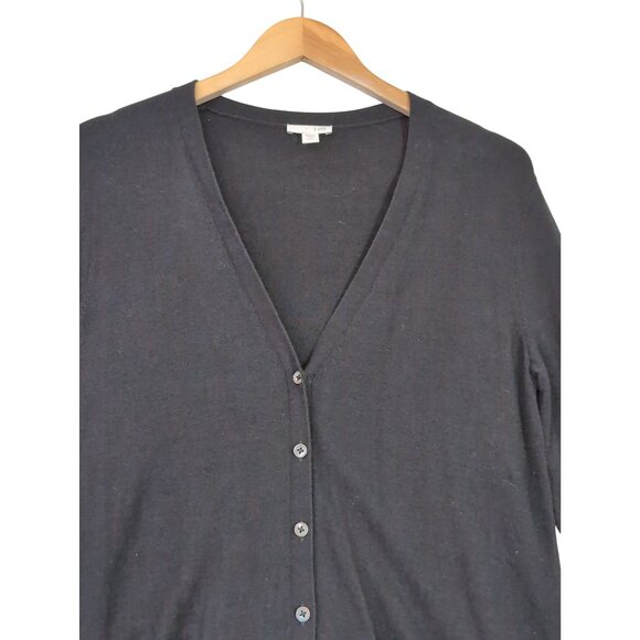 J Jill Duster Cardigan Womens S Petite‎ Black Capsule Minimalist Preppy Academia - Picture 6 of 13